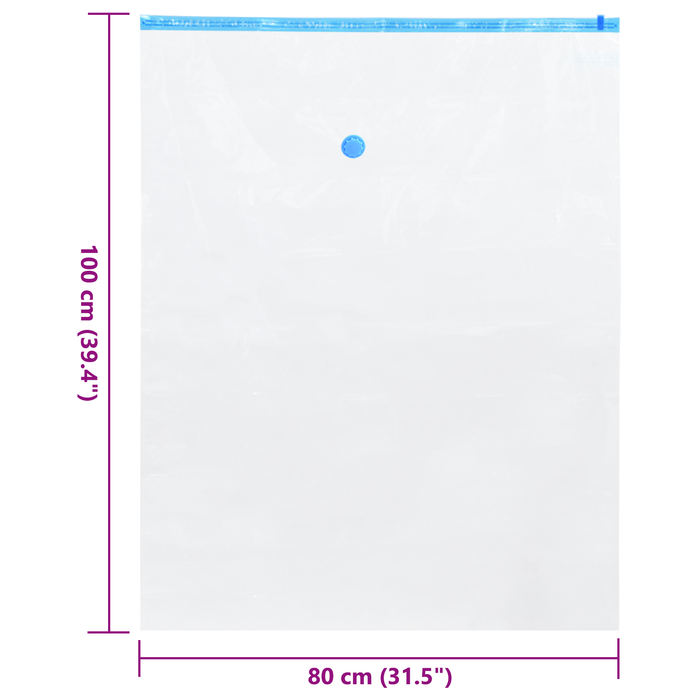 Pungi de depozitare pentru vidare, 10 buc., 100x80 cm - WALTI WALTI