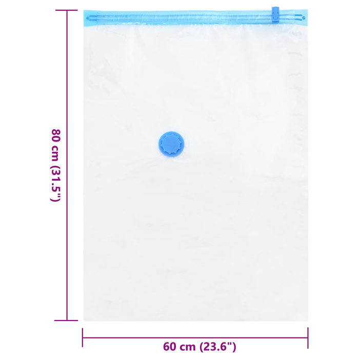 Pungi de depozitare pentru vidare, 5 buc., 80x60 cm - WALTI WALTI