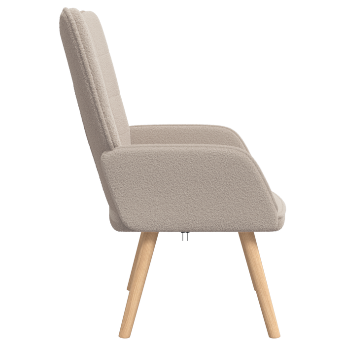 Fotoliu de relaxare, gri deschis, material similar lână - WALTI WALTI