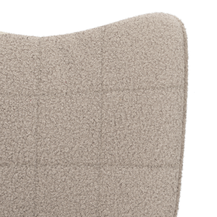 Fotoliu de relaxare, gri deschis, material similar lână - WALTI WALTI