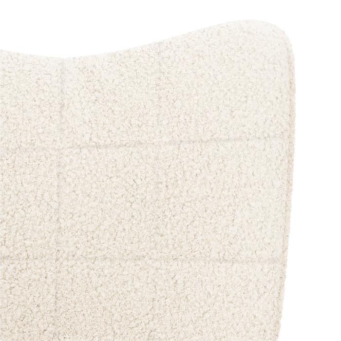 Fotoliu de relaxare, crem, material similar lână - WALTI WALTI