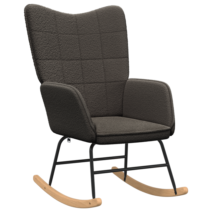 Fotoliu de relaxare, gri închis, material similar lână - WALTI WALTI
