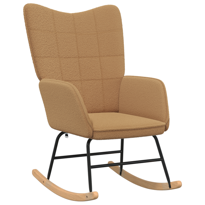 Fotoliu de relaxare, bej, material similar lână - WALTI WALTI