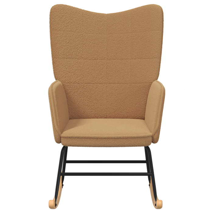 Fotoliu de relaxare, bej, material similar lână - WALTI WALTI