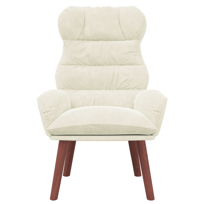 Fotoliu Relaxant din Catifea Crem - WALTI WALTI