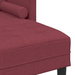 Canapea formă L, 3 locuri, bordo, 160 cm, textil - WALTI WALTI