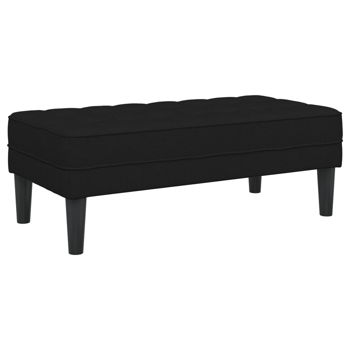 Bancă, negru, 113x57x39 cm, textil - WALTI WALTI