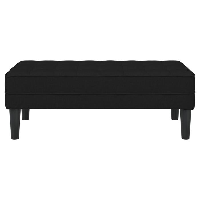 Bancă, negru, 113x57x39 cm, textil - WALTI WALTI