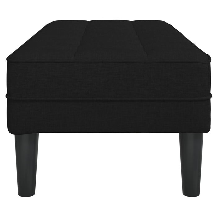 Bancă, negru, 113x57x39 cm, textil - WALTI WALTI