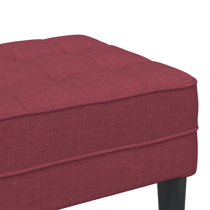 Bancă, bordo, 113x57x39 cm, textil - WALTI WALTI