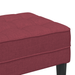 Bancă, bordo, 113x57x39 cm, textil - WALTI WALTI
