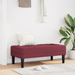 Bancă, bordo, 113x57x39 cm, textil - WALTI WALTI