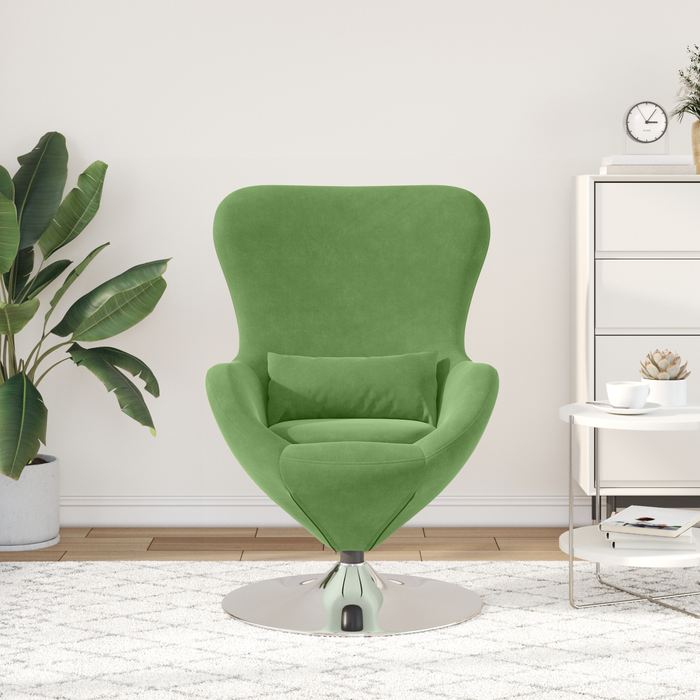 Scaun ou vidaXL Verde Deschis din Catifea - WALTI WALTI