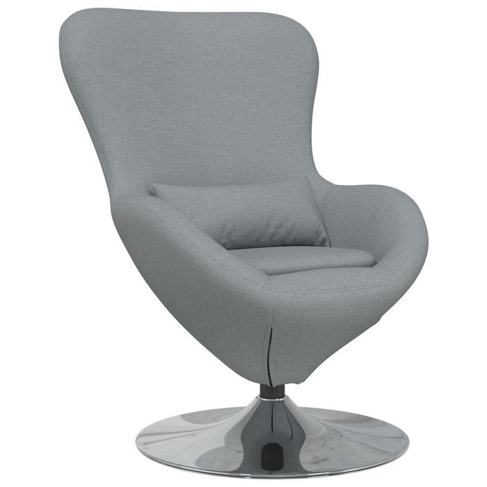 Scaun tip ou, gri deschis, textil - WALTI WALTI