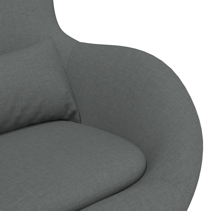 Scaun tip ou, gri închis, textil - WALTI WALTI
