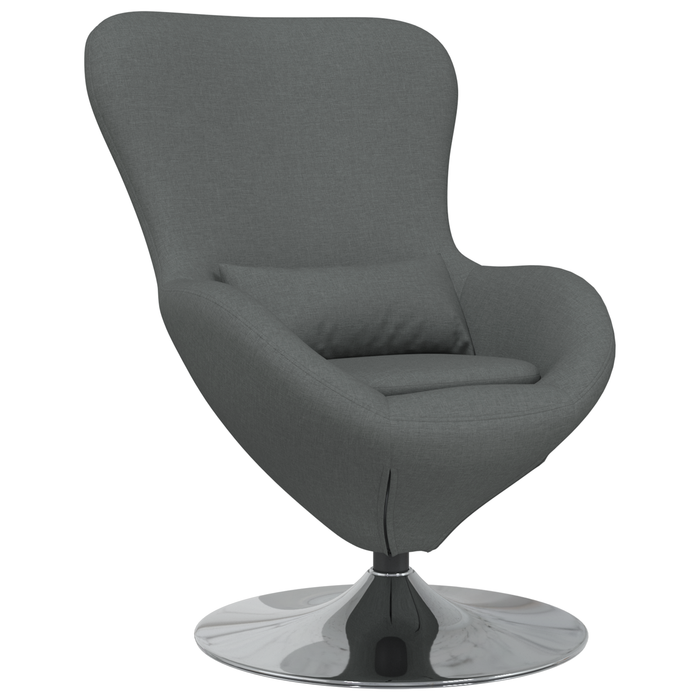 Scaun tip ou, gri închis, textil - WALTI WALTI