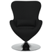 Scaun tip ou, negru, textil - WALTI WALTI