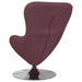 Scaun tip ou, violet, textil - WALTI WALTI