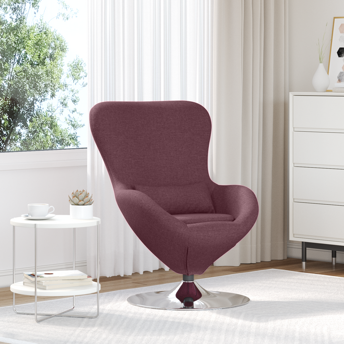 Scaun tip ou, violet, textil - WALTI WALTI