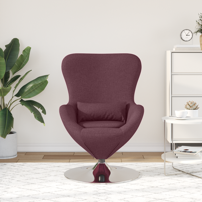 Scaun tip ou, violet, textil - WALTI WALTI