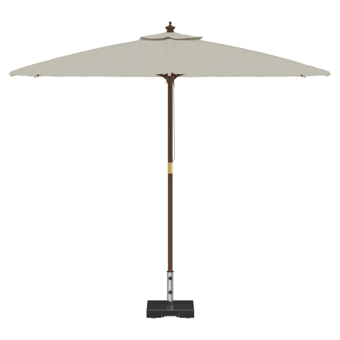 Bază cu roți pentru parasol cu mânere Granit Negru 29 kg Pătrată - WALTI WALTI