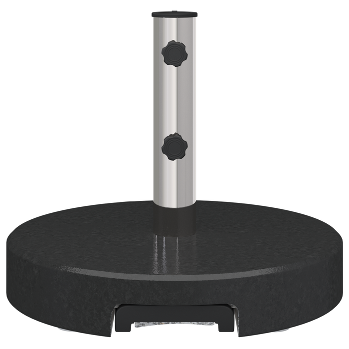 Bază Umbrelă cu Roți cu Mâner Granit Negru 29 kg Rotund - WALTI WALTI