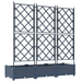Ghiveci de grădină cu trellis 3 pcs Gri 120 x 40 x 125.5 cm PP - WALTI WALTI