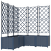 Ghiveci de grădină cu trellis 5 pcs Gri 120 x 120 x 143 cm PP - WALTI WALTI
