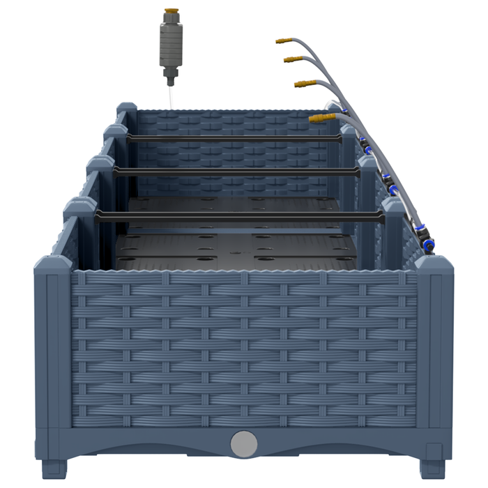 Ghivece pentru grădină Gri 160 x 40 x 22 cm Oțel - WALTI WALTI