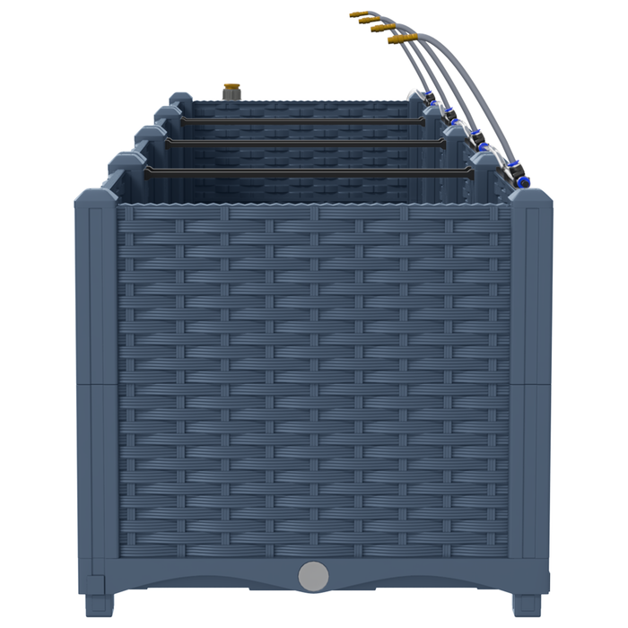 Ghivece pentru grădină Gri 160 x 40 x 37.5 cm Oțel - WALTI WALTI