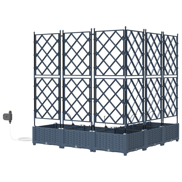 Ghivece pentru grădină Gri 120 x 120 x 126 cm Oțel - WALTI WALTI