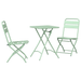 Set Bistro Pliabil 3 Piese Mint Deschis din Oțel - WALTI WALTI