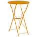 Masă de Bistro Pliabilă Muștar Ø50x71 cm Oțel vopsit electrostatic - WALTI WALTI