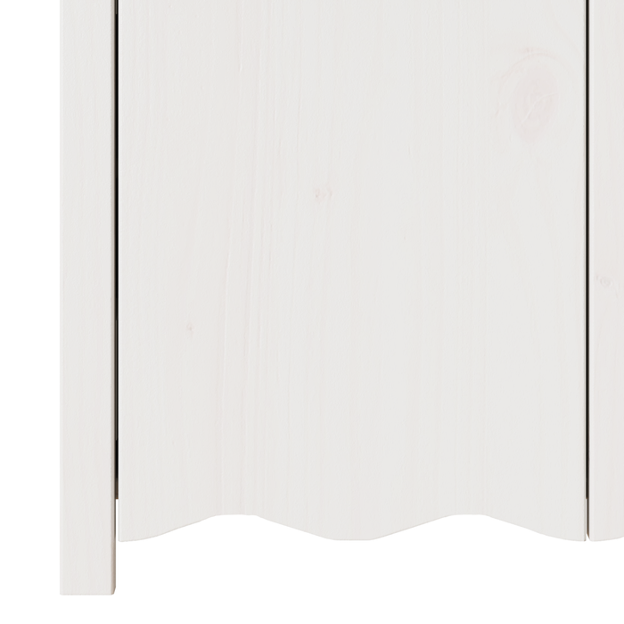 Dulap "DRAMMEN", alb, 114x43x75,5 cm, lemn masiv de pin - WALTI WALTI