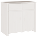 Dulap "DRAMMEN", alb, 79x43x75,5 cm, lemn masiv de pin - WALTI WALTI