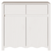 Dulap "DRAMMEN", alb, 79x43x75,5 cm, lemn masiv de pin - WALTI WALTI