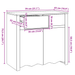 Dulap "DRAMMEN", alb, 79x43x75,5 cm, lemn masiv de pin - WALTI WALTI