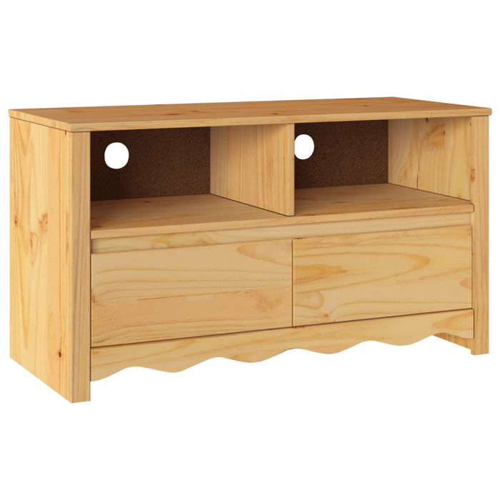 Dulap TV "DRAMMEN", 99x43x55 cm, lemn masiv de pin - WALTI WALTI