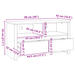 Dulap TV "DRAMMEN", 99x43x55 cm, lemn masiv de pin - WALTI WALTI
