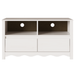 Dulap TV "DRAMMEN", alb, 99x43x55 cm, lemn masiv de pin - WALTI WALTI