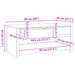 Masă de cafea "DRAMMEN" Alb 99x55x45 cm Lemn solid de pin - WALTI WALTI