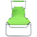 șezlonguri pliabile 2 bucăți cu copertină Verde 600D Oxford Fabric - WALTI WALTI