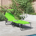Șezlong Pliabil cu Copertină Verde 600D Oxford - WALTI WALTI