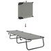 Lounge pliabil portabil Gri din material Oxford 600D - WALTI WALTI