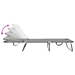 Lounge pliabil portabil Gri din material Oxford 600D - WALTI WALTI