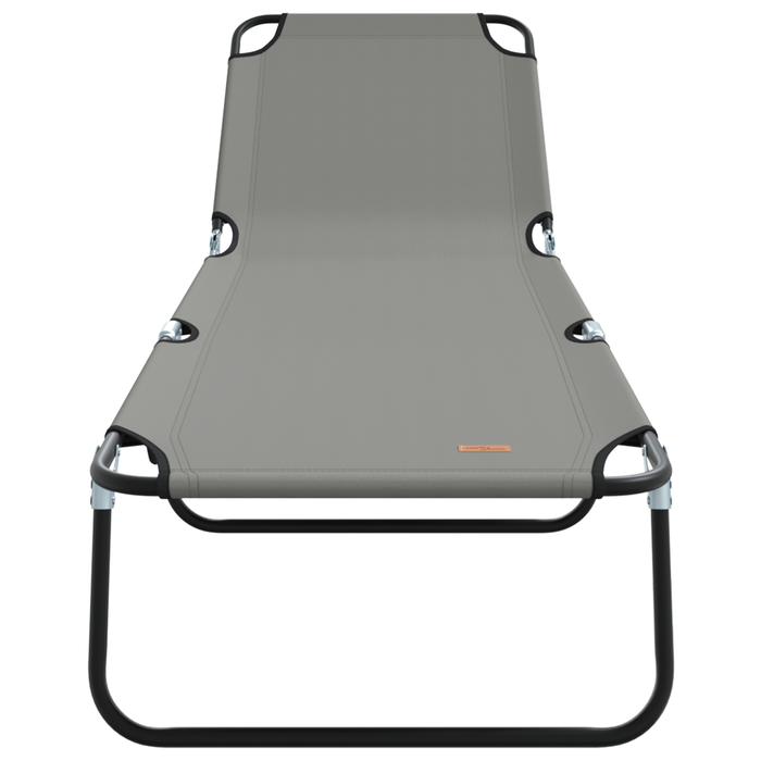 Lounge pliabil portabil Gri din material Oxford 600D - WALTI WALTI