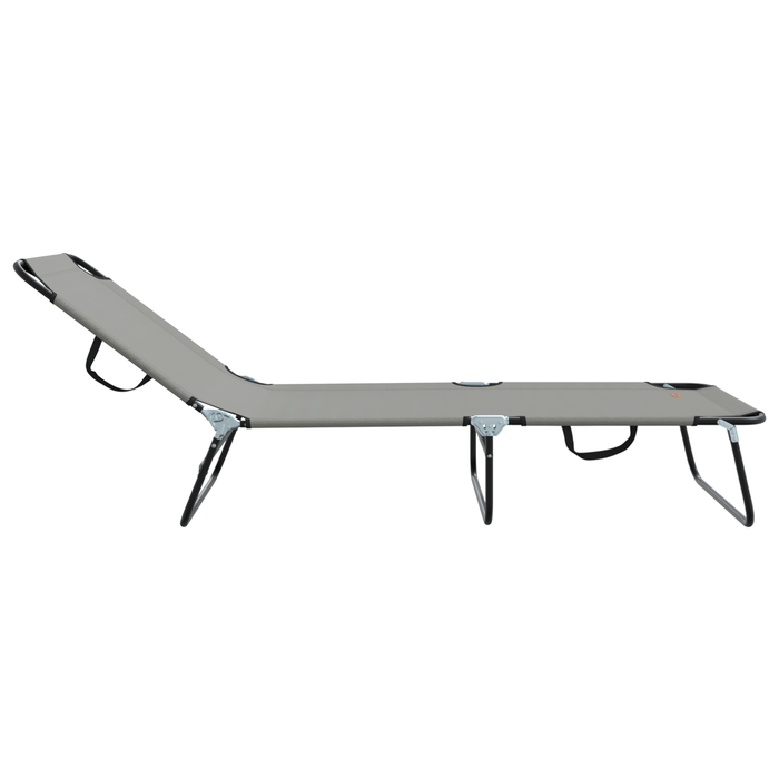 Lounge pliabil portabil Gri din material Oxford 600D - WALTI WALTI