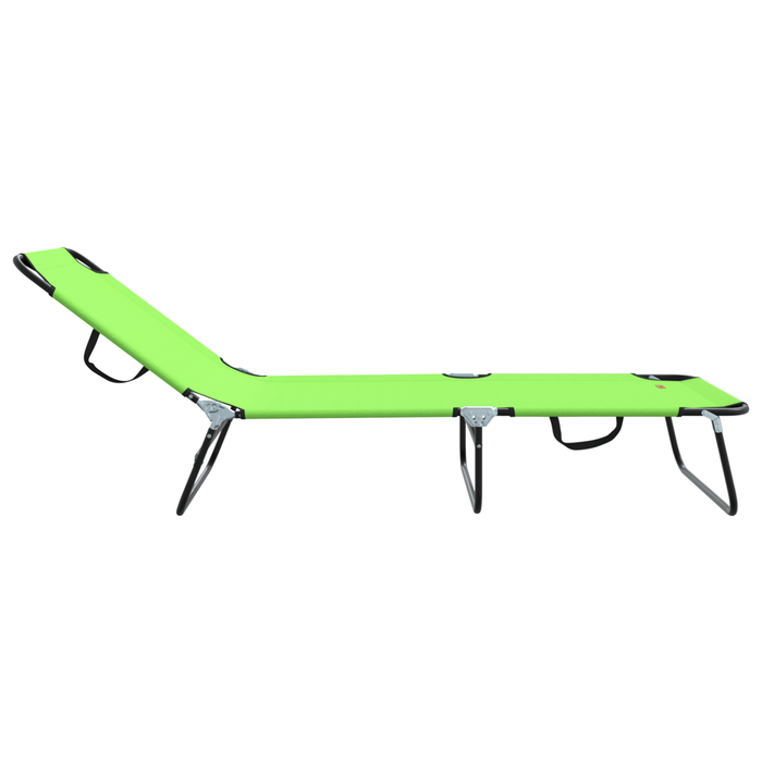 Șezlong pliabil portabil verde din țesătură Oxford 600D - WALTI WALTI