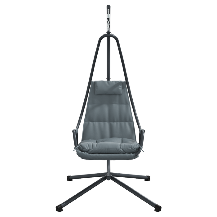 Fotoliu Suspendat cu Cadru și Perne Antracit din Oțel - WALTI WALTI