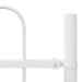 Gard cu capac de cerc Alb 1,7x0,6 m Oțel - WALTI WALTI